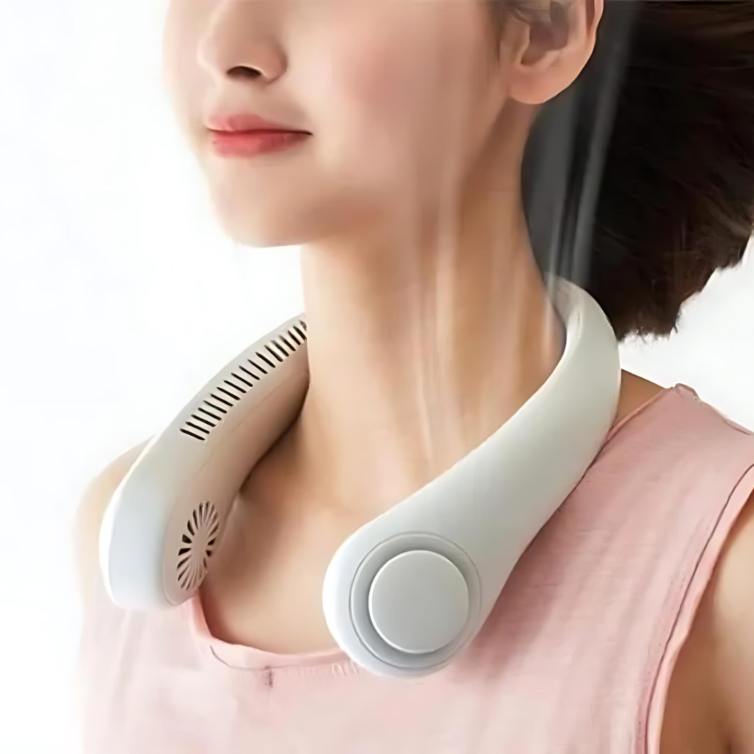 QB™ Portable Bladeless Hanging Rechargeable Neck Fan