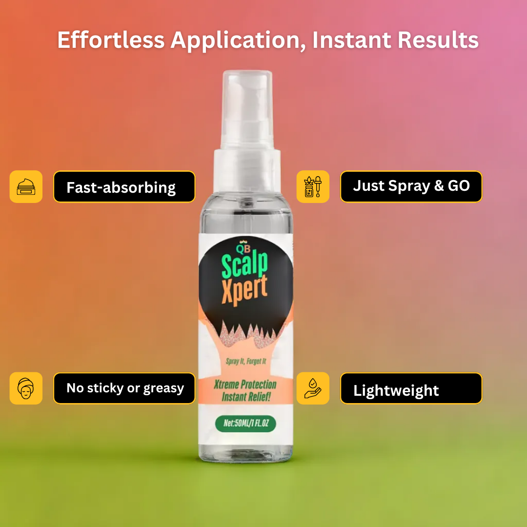 QB ScalpXpert Herbal Anti Fungal Spray - Buy 1 Get 1 FREE