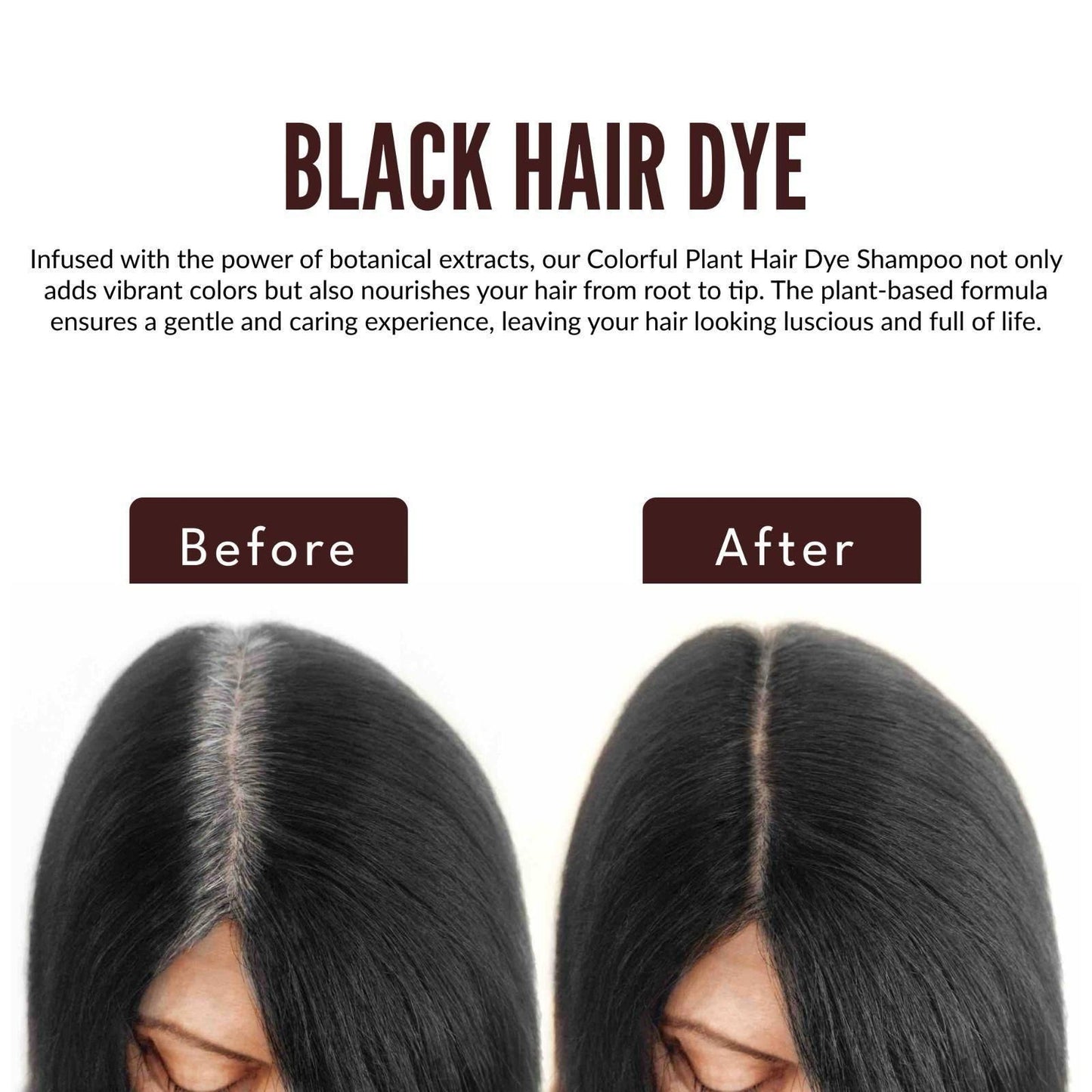 Natural Hair Dye Shampoo With Comb Applicator for Man & Women 🔥BUY 1 GET 1 FREE🔥