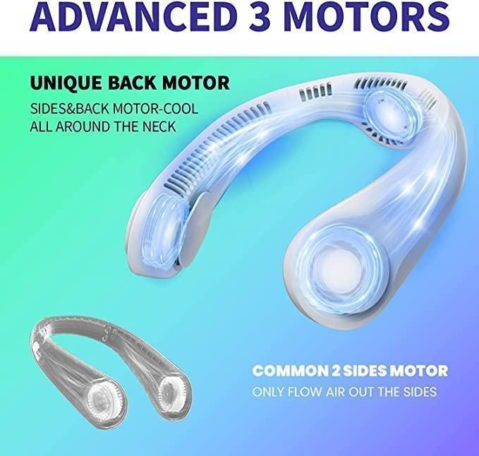 QB™ Portable Bladeless Hanging Rechargeable Neck Fan