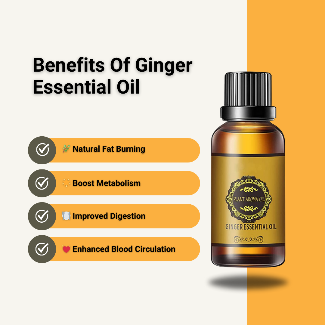 Belly Drainage Ginger Oil - ⚡ Fast-Acting Natural Formulation