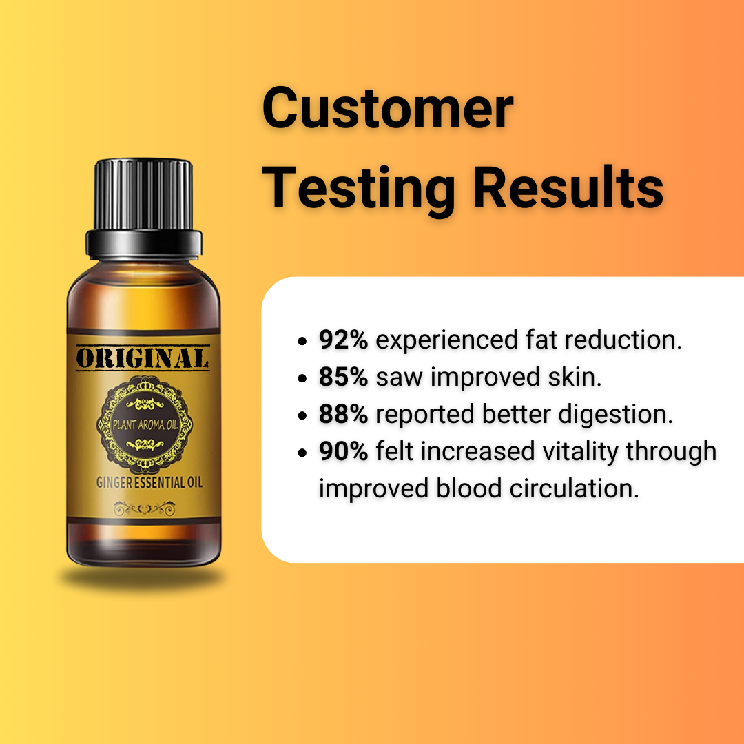 Belly Drainage Ginger Oil - ⚡ Fast-Acting Natural Formulation