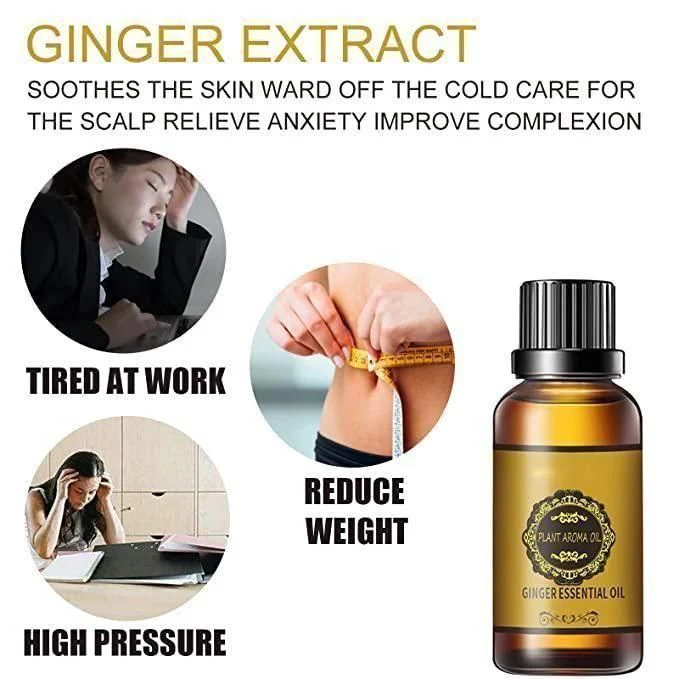 Belly Drainage Ginger Oil - ⚡ Fast-Acting Natural Formulation