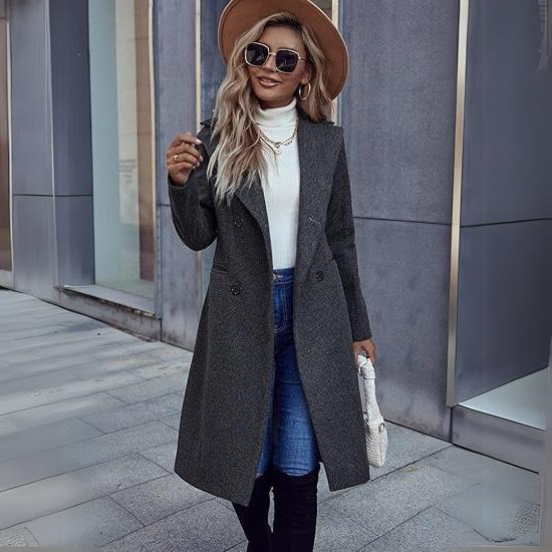 Korean Style Ladies Overcoat