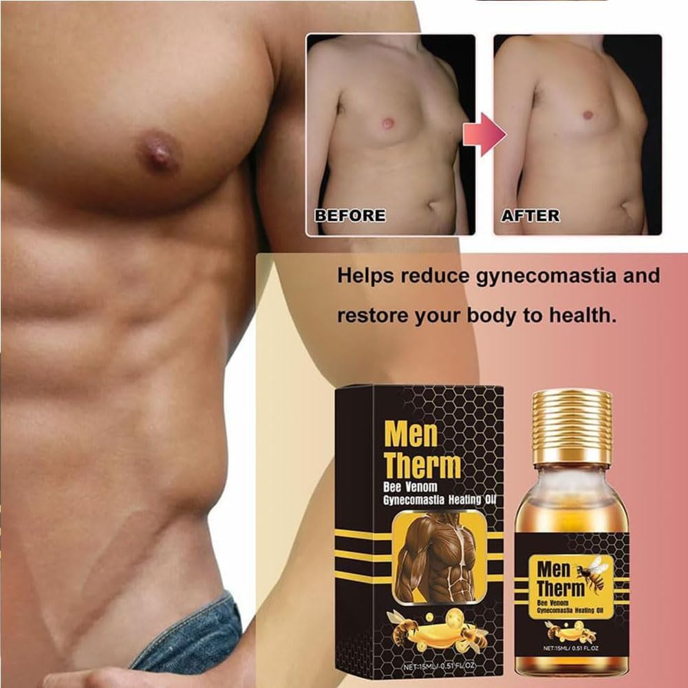 Men Therm Bee Venom Gynecomastia Heating Oil