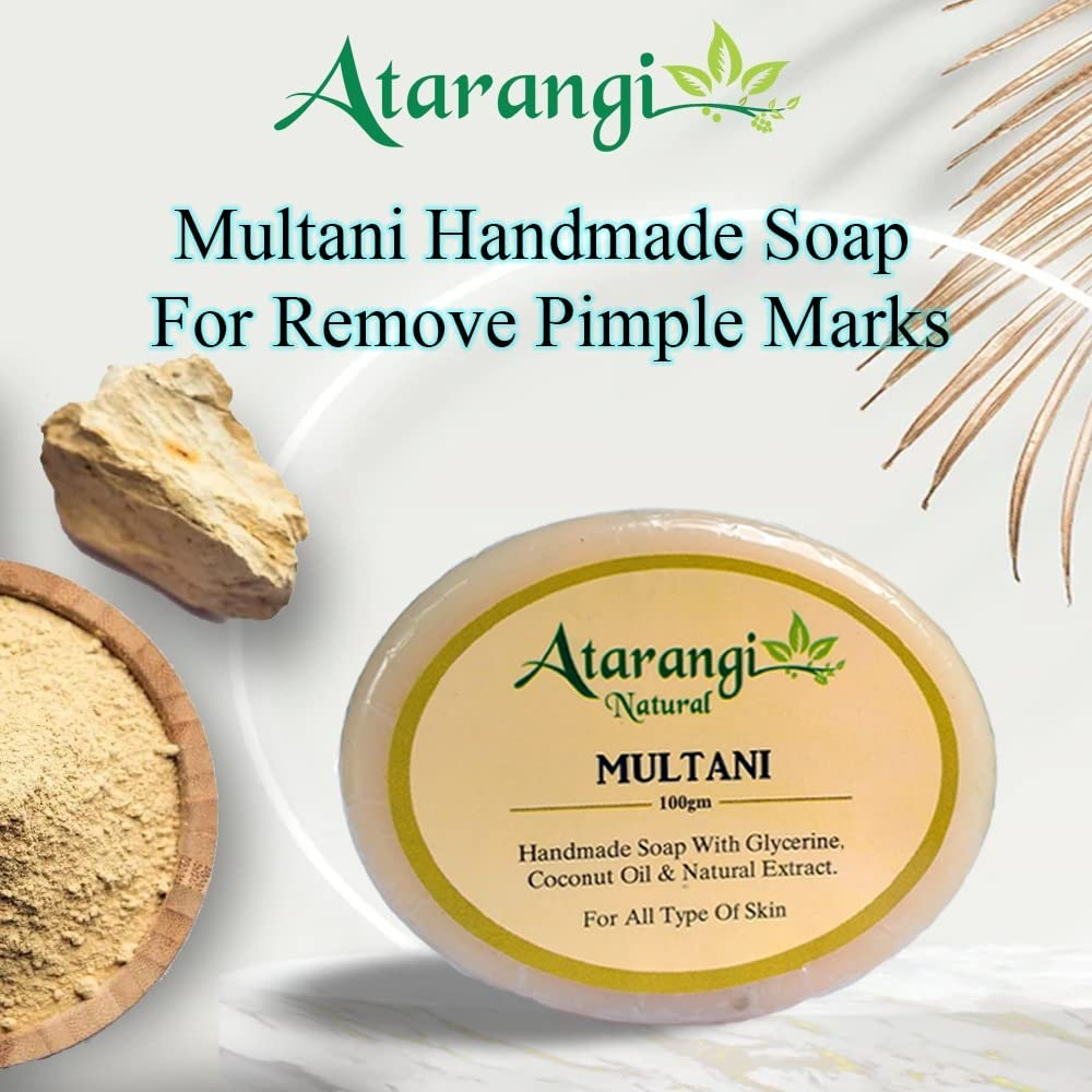 Multani Mitti Handmade Soap With Multani Mitti For Remove Pimple Marks ...