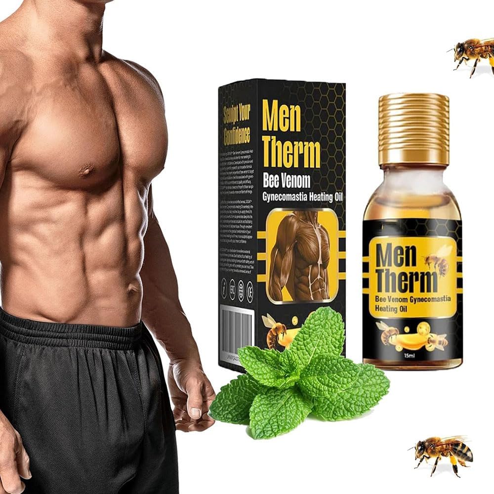Men Therm Bee Venom Gynecomastia Heating Oil