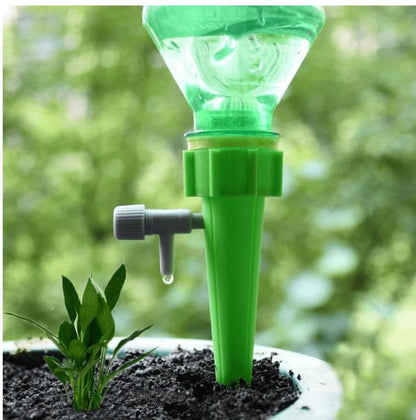 Plant Automatic Water Dropper for Garden Home Office with Slow Release Control Valve Switch, Self-Watering Spikes for Pots Plant Automatic Plant Water Devices