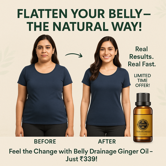 Belly Drainage Ginger Oil - ⚡ Fast-Acting Natural Formulation