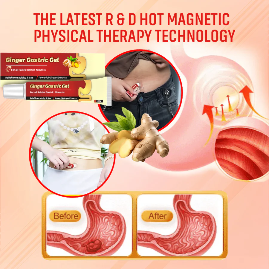 GingerBalm™ - Ginger Gastric Gel for Instant Stomach & Heartburn Relief