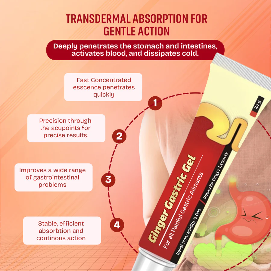 GingerBalm™ - Ginger Gastric Gel for Instant Stomach & Heartburn Relief