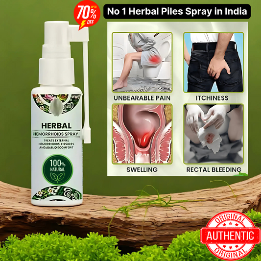 Herbalcure 100% Natural  Piles Spray - Buy 1 Get 1 FREE