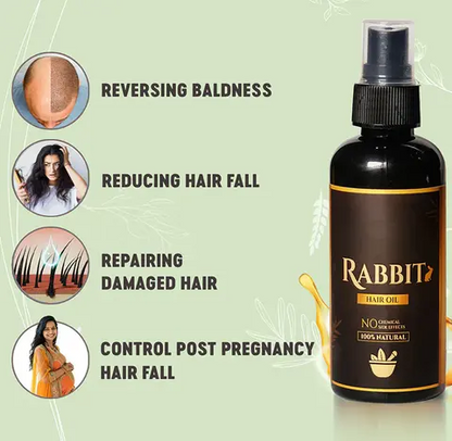 Rabbit Hair Growth Oil - Buy 1 Get 1 FREE