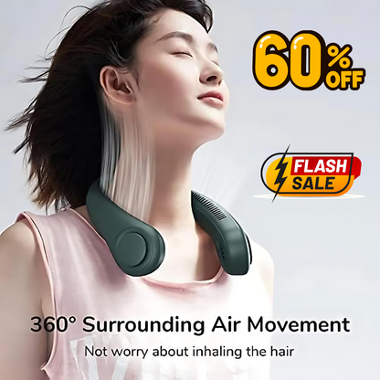 QB™ Portable Bladeless Hanging Rechargeable Neck Fan
