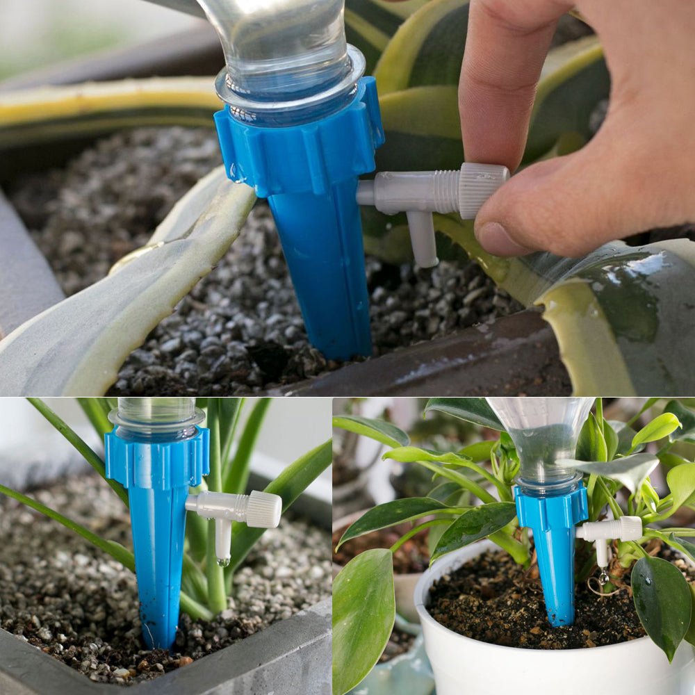 Plant Automatic Water Dropper for Garden Home Office with Slow Release Control Valve Switch, Self-Watering Spikes for Pots Plant Automatic Plant Water Devices