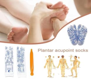 Acupressure Reflexology Socks With Pressure Point Stick  🔥2 Socks + 1 Stick FREE 🔥