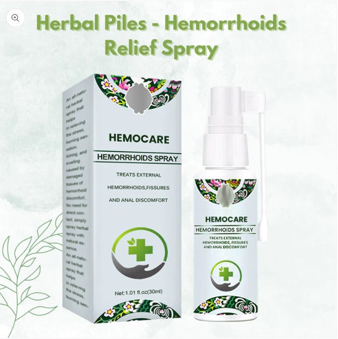 Herbalcure 100% Natural  Piles Spray - Buy 1 Get 1 FREE